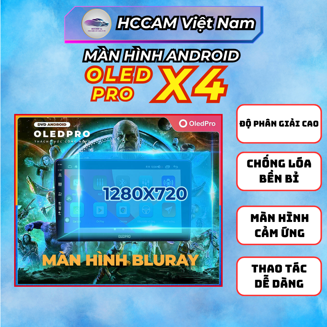 Màn Hình Android OLED Pro X4 – Màn Hình QLED Sắc Nét, Đa Nhiệm Mượt Mà, Tích Hợp Công Nghệ 5G, Apple CarPlay Không Dây, Hỗ Trợ Ba Loại Bản Đồ và Giải Trí Đa Phương Tiện 4